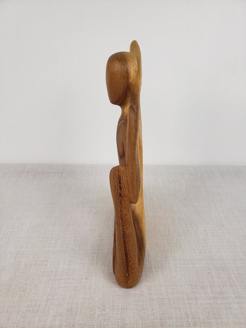 Novica Wood Statue Figurine Stretching Woman Ballet Dancer Yoga Pose - Picture 3 of 6